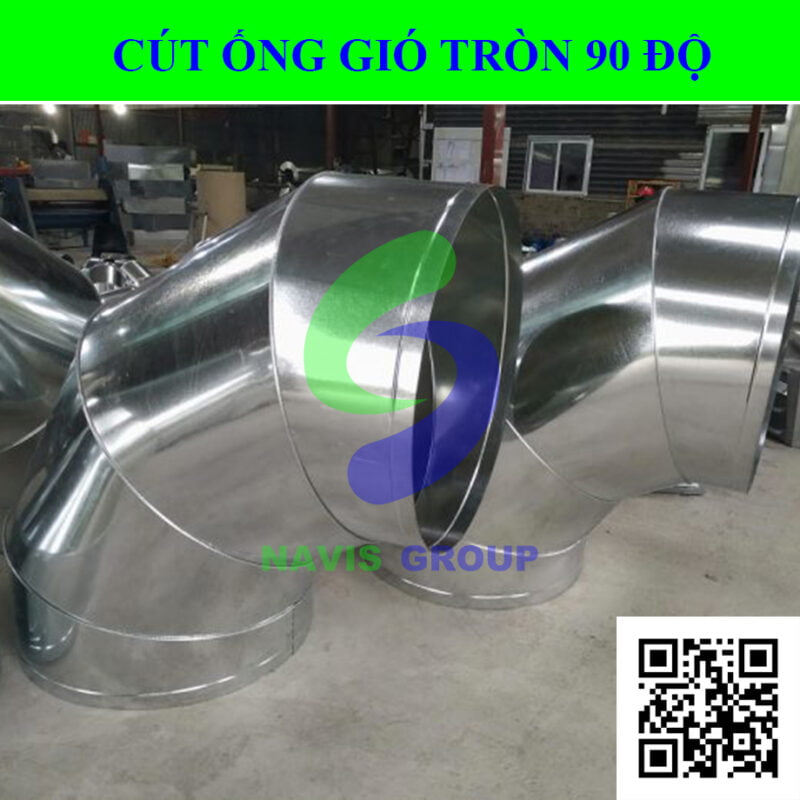 Cút ống gió tròn 90 độ - Navis Group