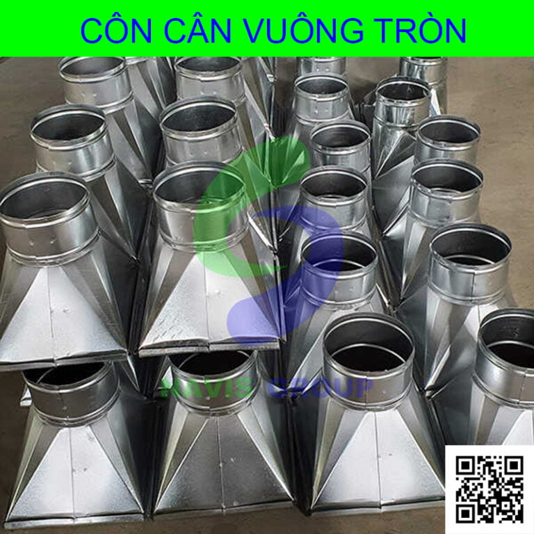 Côn cân vuông tròn ống gió - Navis Group