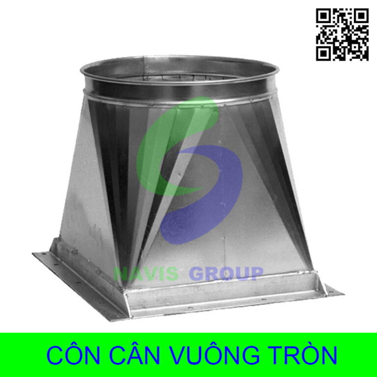 Côn cân vuông tròn ống gió - Navis Group