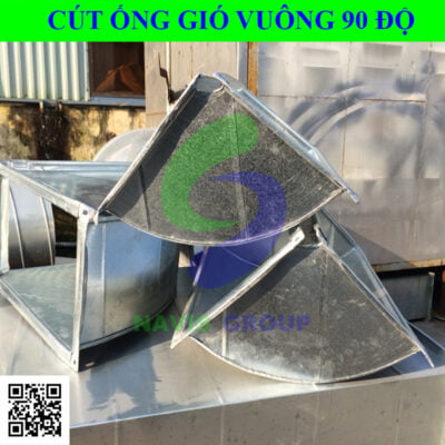 Cút ống gió vuông 90 độ - Navis Group