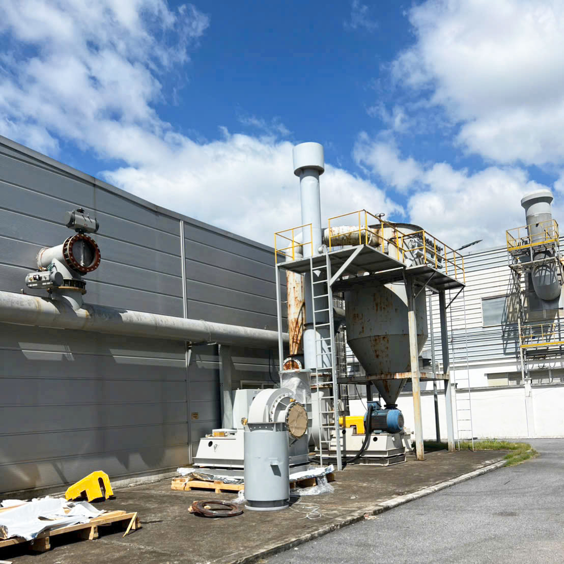 Cải tạo hệ thống lọc bụi Cyclone kết hợp túi vải