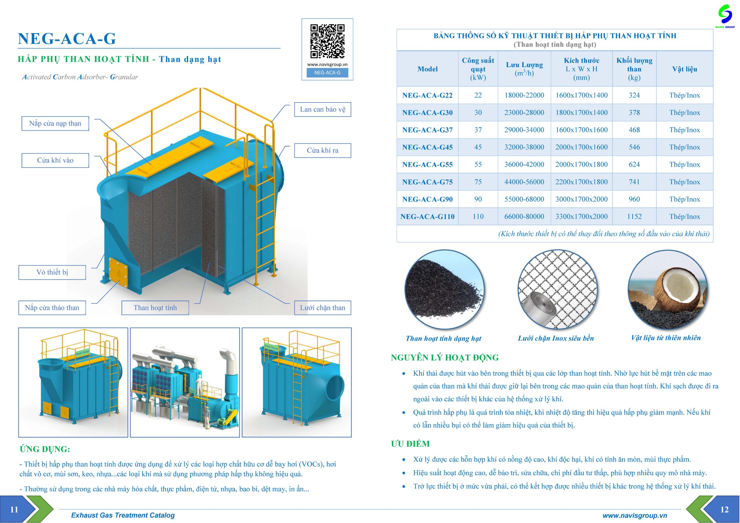 Catalog Hấp phụ than hoạt tính dạng hạt