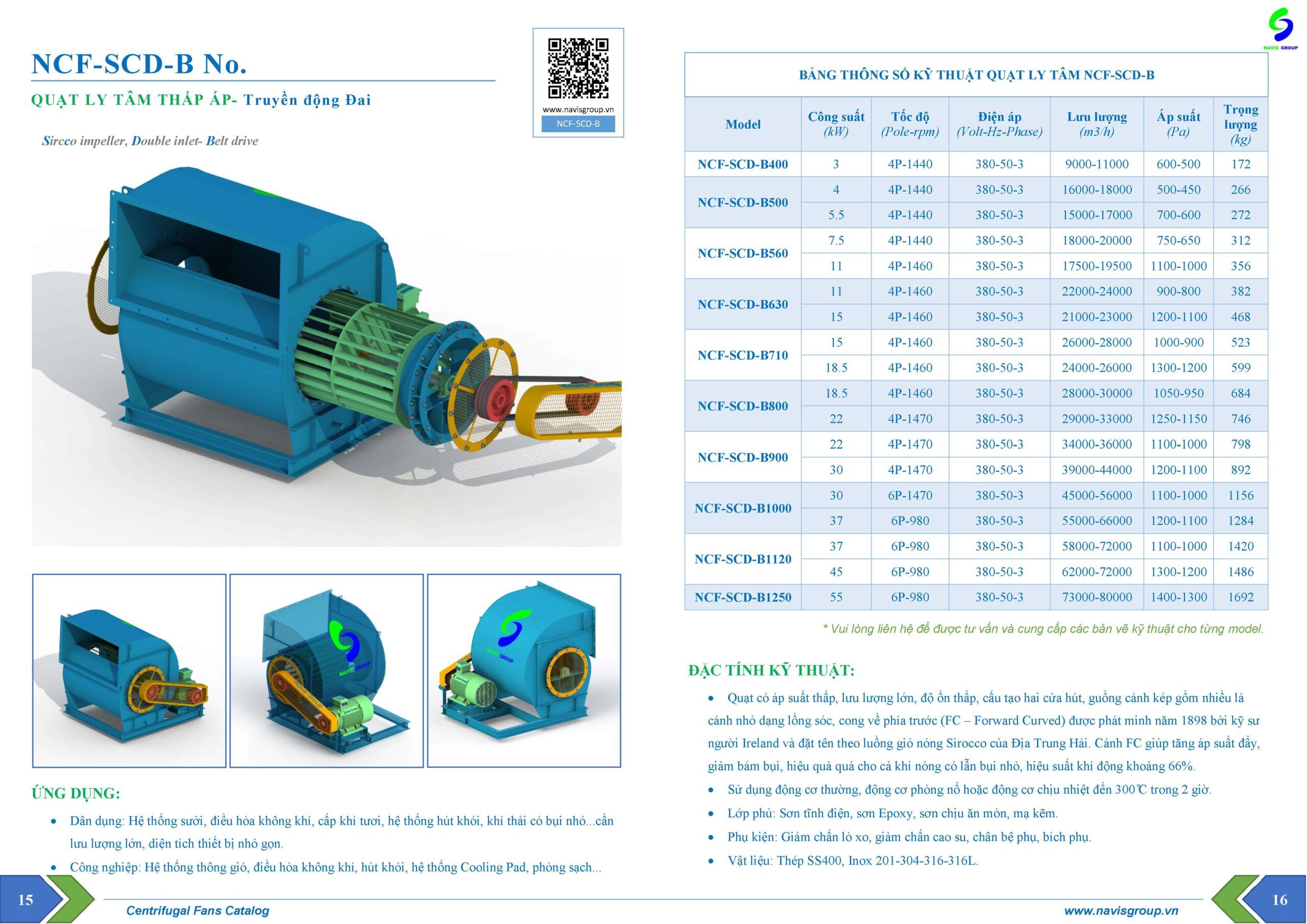 Catalog Quạt ly tâm HVAC_NCF-SCD-B