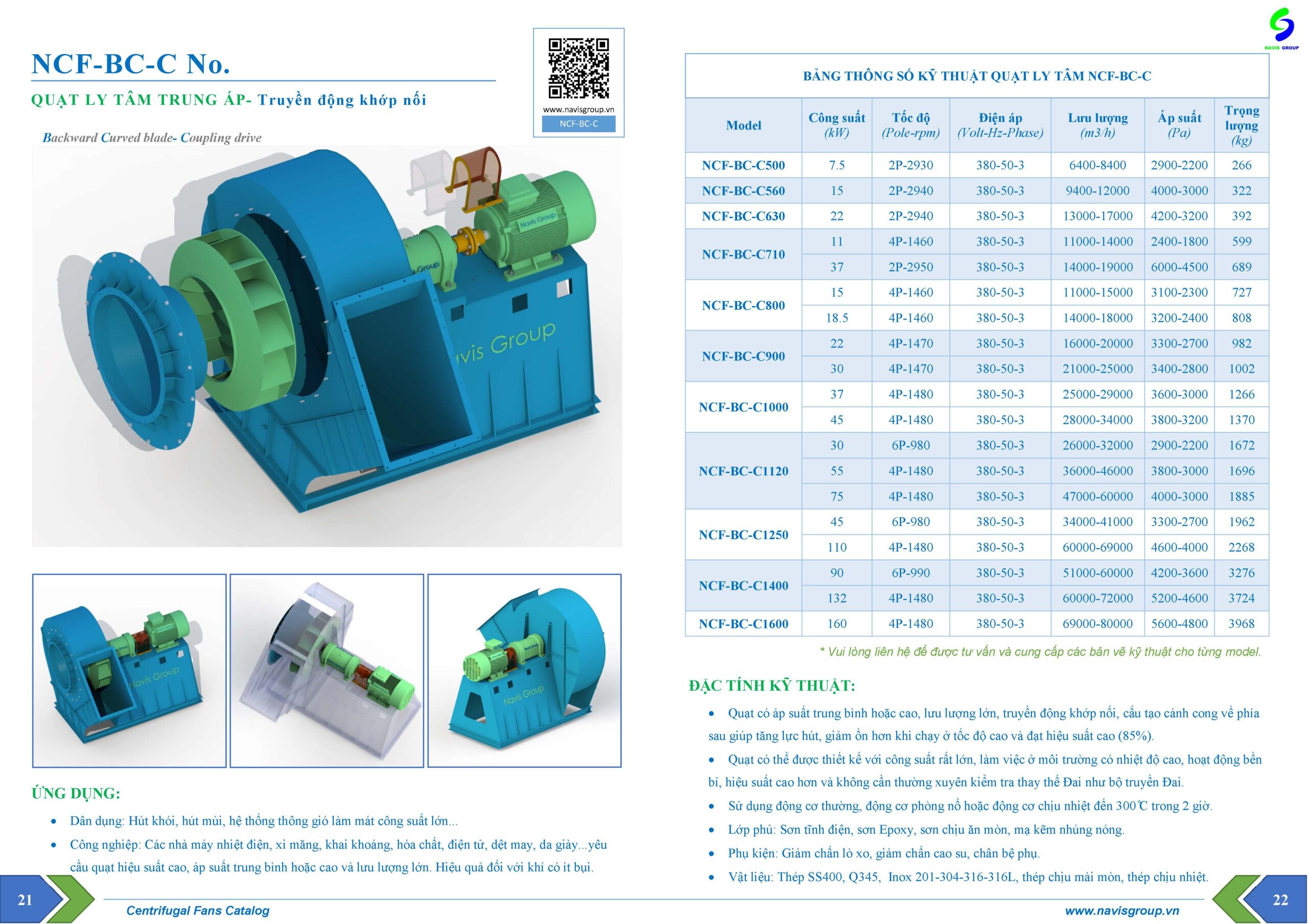Catalog Quạt ly tâm hút bụi_NCF-BC-C