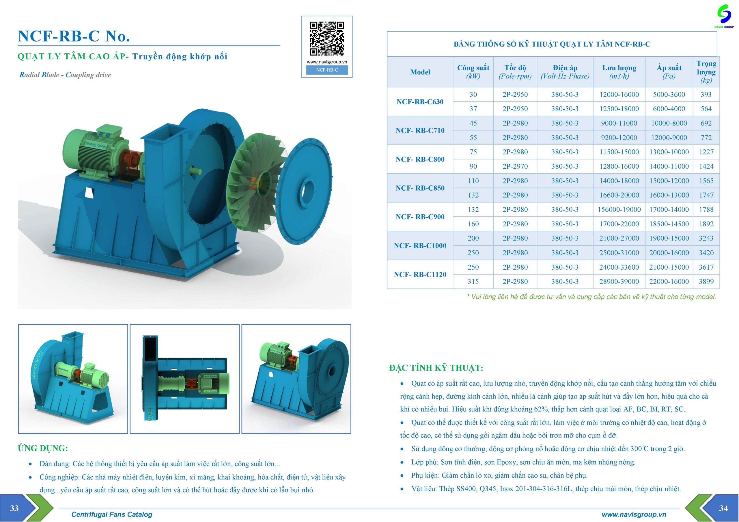 Catalog Quạt thổi khí_NCF-RB-C