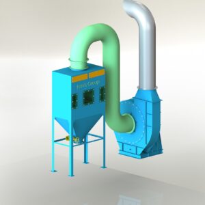 Hệ thống lọc bụi ướt và quạt ly tâm truyền động trực tiếp