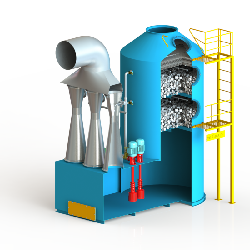 Khử khí Venturi - Tháp đệm