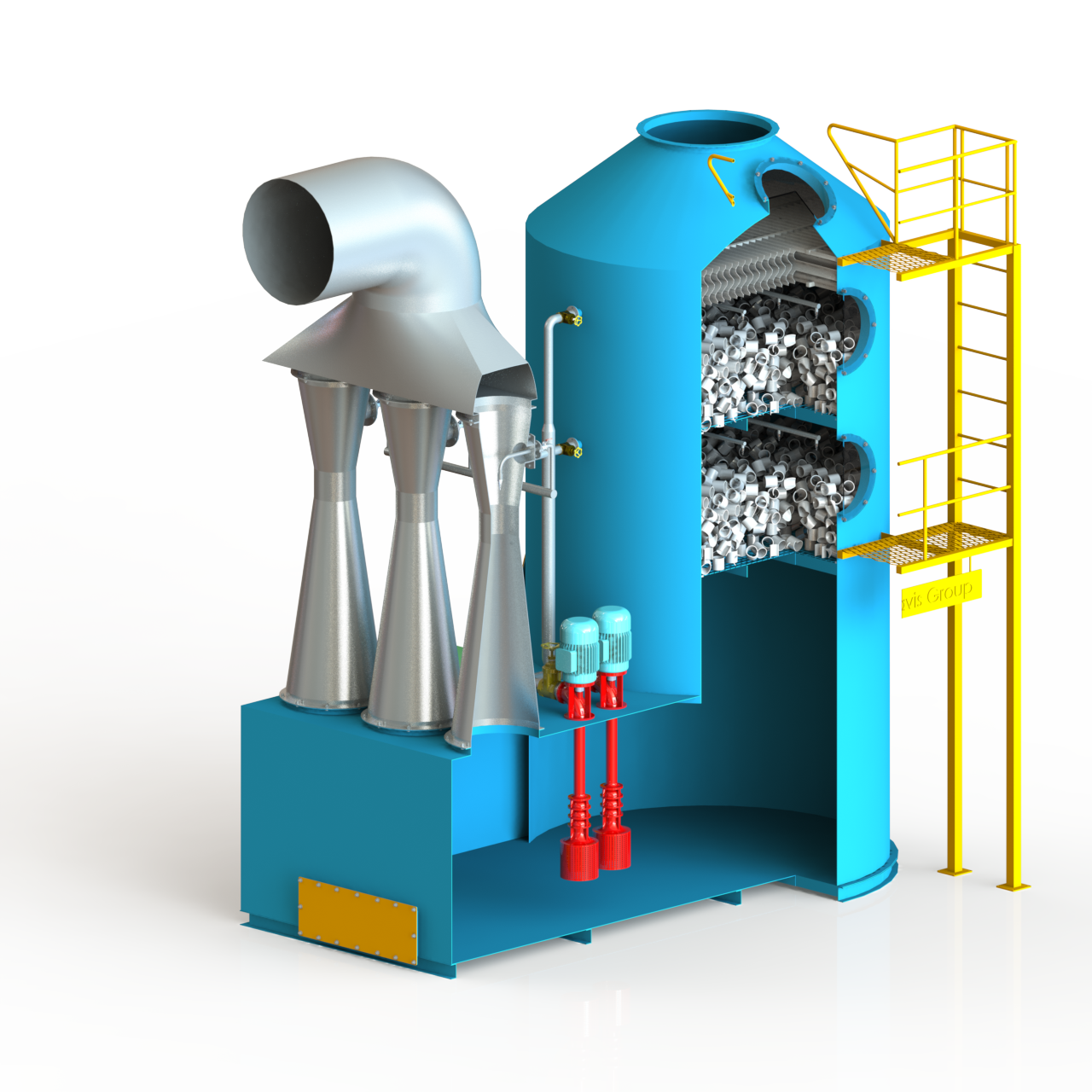 Khử khí Venturi - Tháp đệm