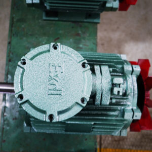 Mặt trên động cơ phòng nổ gồm hộp cực đấu dây được thiết kế đặc biệt để không phát sinh tia lửa điện