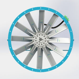 Quạt cánh nhôm truyền động trực tiếp, có thể lắp động cơ chịu nhiệt, động cơ 2 tốc độ