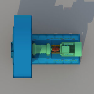 Quạt ly tâm chịu nhiệt thuộc dòng quạt ly tâm cao áp, truyền động khớp nối