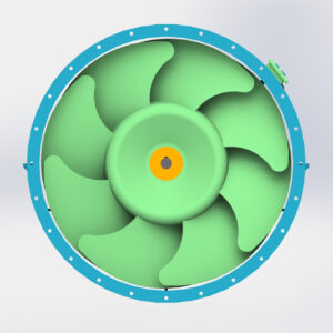 Quạt hướng trục NAF-SE-D với áp suất lớn, phù hợp cho hệ thống đường ống dài, trở lực hệ thống lớn