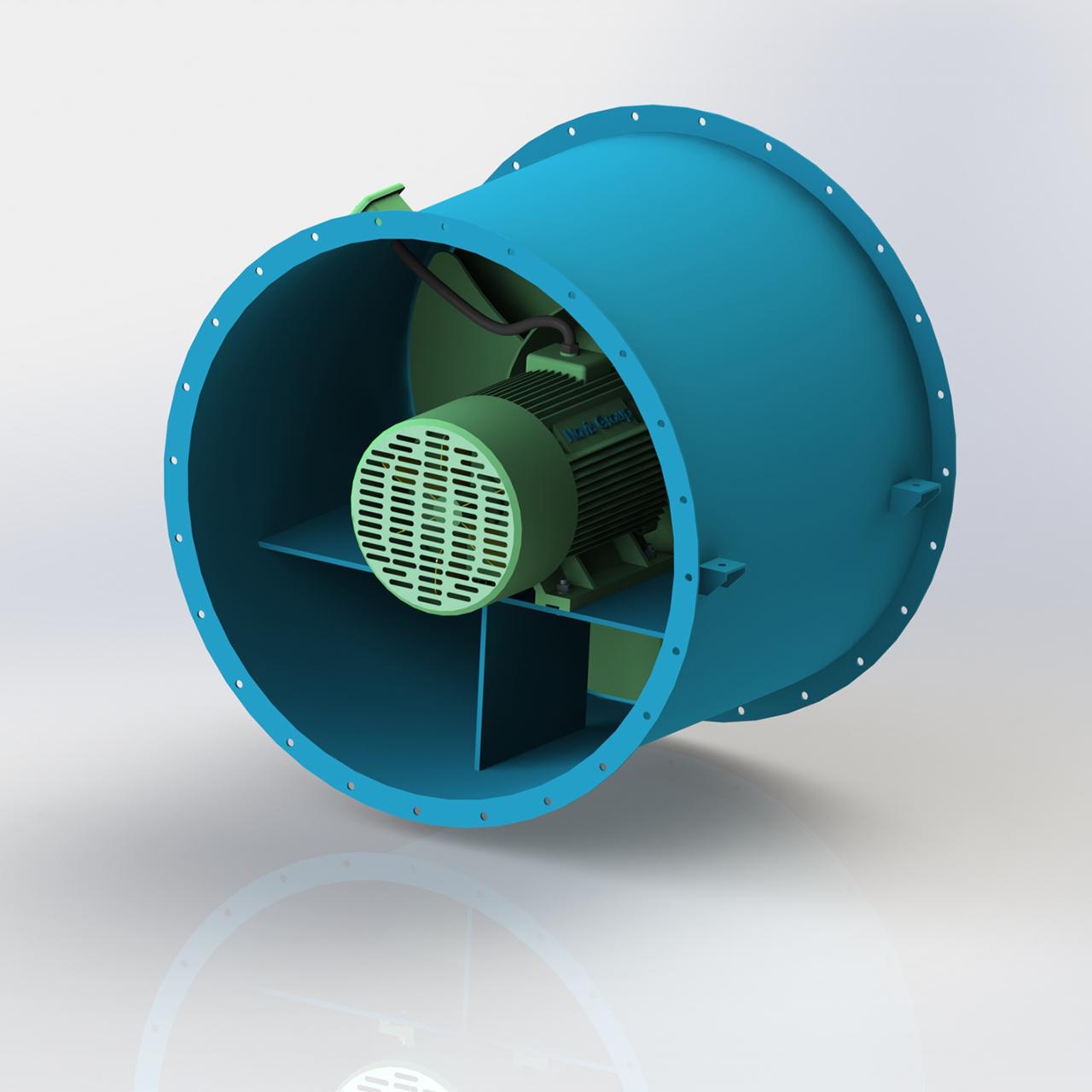 Quạt hướng trục NAF-TS-D phù hợp cho hệ thống đường ống dài, có trở lực hệ thống lớn