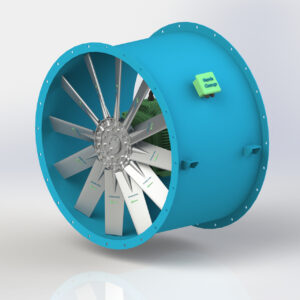 Quạt hướng trục cánh nhôm NAF-AL-D được dùng trong việc thông gió, tăng áp, hút khói