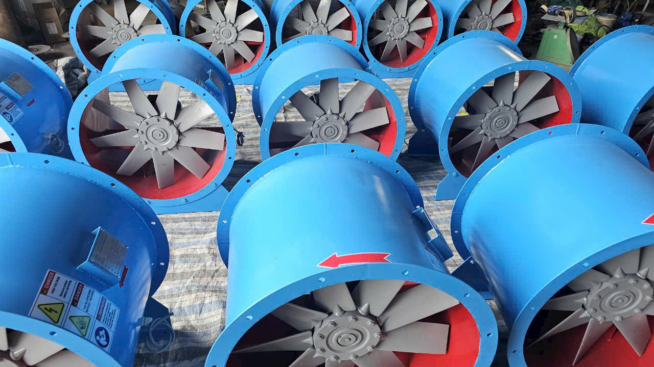 Quạt hướng trục cánh nhôm kiểu tròn