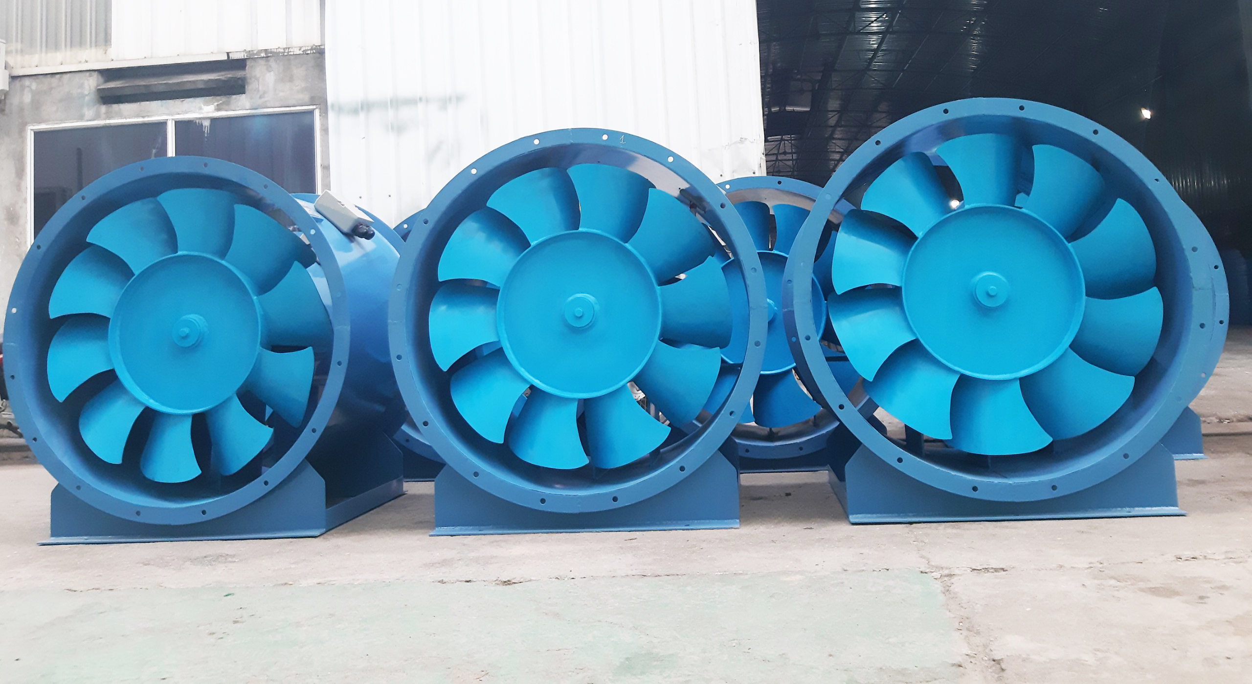 Quạt hướng trục tăng áp hút khói