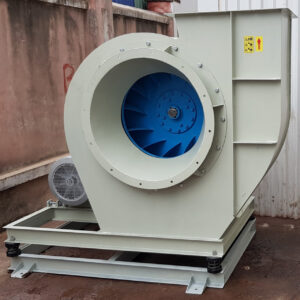 Quạt hút khói lò hơi model NCF-RT-B cánh tiếp tuyến RT giúp giảm bám bụi