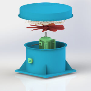 Quạt hút mái hướng trục là dòng quạt áp suất thấp, được lắp đặt trên mái nhà