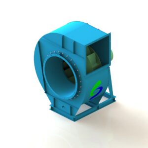 Quạt ly tâm tăng áp thuộc dòng quạt thấp áp, truyền động trực tiếp được sử dụng để tăng áp hút khói