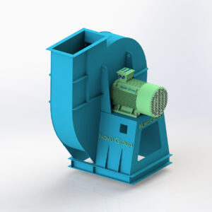 Quạt ly tâm cao áp NCF-BCH-D, truyền động trực tiếp, cấu tạo cánh cong về phía sau tạo lực hút khỏe