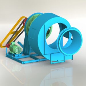 Quạt ly tâm hút khói truyền động đai với lưu lượng lớn, áp suất thấp