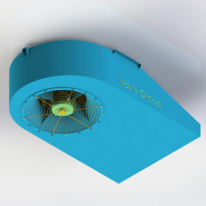 Quạt phản lực ly tâm model NJF-CT-D truyền động trực tiếp có lưu lượng lớn, áp suất cao