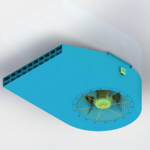 Quạt phản lực ly tâm model NJF-CT-D có thể sử dụng động cơ chịu nhiệt, hoạt động ổn định, bền bỉ