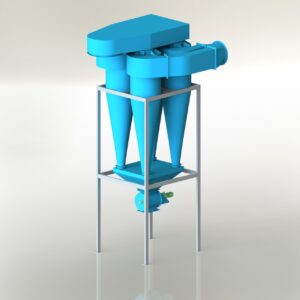 Tách bụi Cyclone model NEG-CY với đa dạng công suất, đường kính cyclone hiệu quả nhất là dưới 900 mm