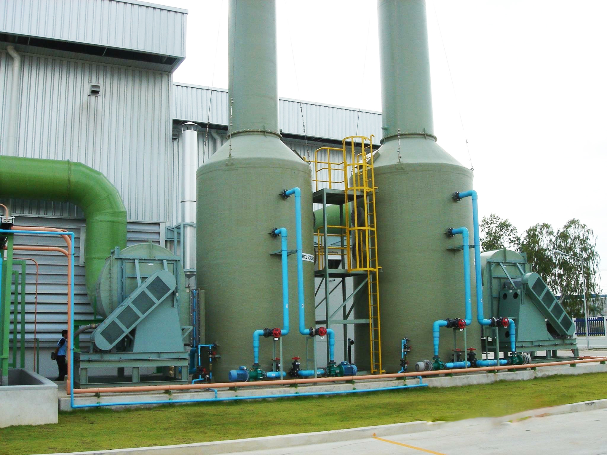 Tháp đệm hấp thụ Composite