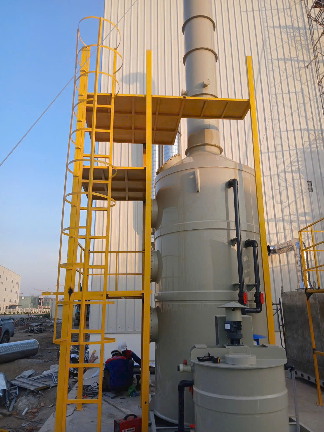 Tháp đệm hấp thụ nhựa PP